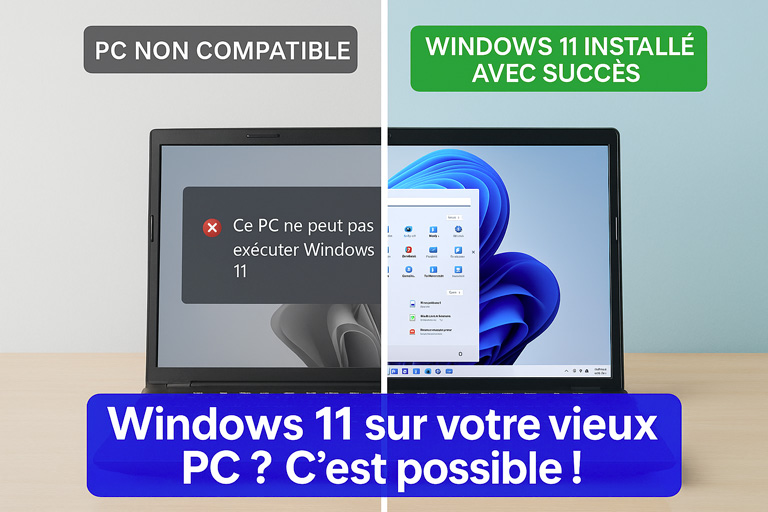 Windows11 sur un vieux PC c'est possible