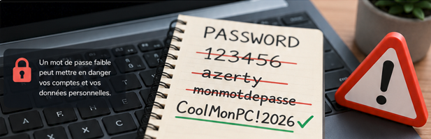 Les erreurs à éviter avec les mots de passe – conseils de sécurité informatique Cool mon PC