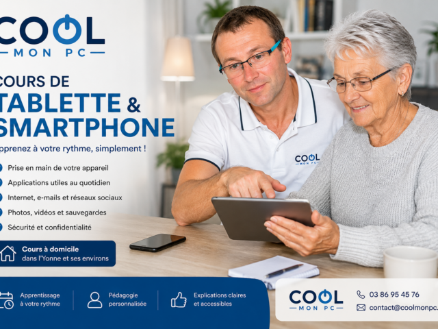 Cours de tablette et de smartphone à Sens et ses environs